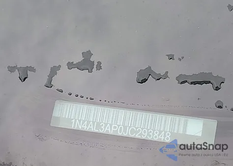 2018 Nissan Altima 2.5 Sv from USA, damaged, VIN 1N4AL3AP0JC293848